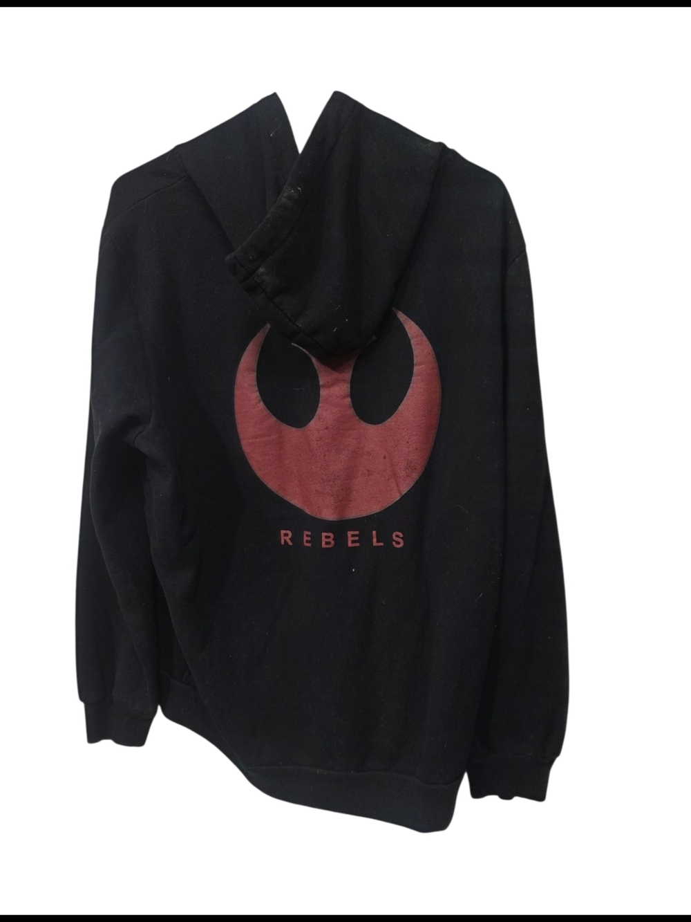 Star Wars Black Hoodie with Red Rebels Emblem